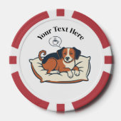 Powered by Coffee & Dog Dreams Poker Chips (Voorkant)