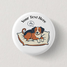 Powered by Coffee & Dog Dreams Ronde Button 3,2 Cm