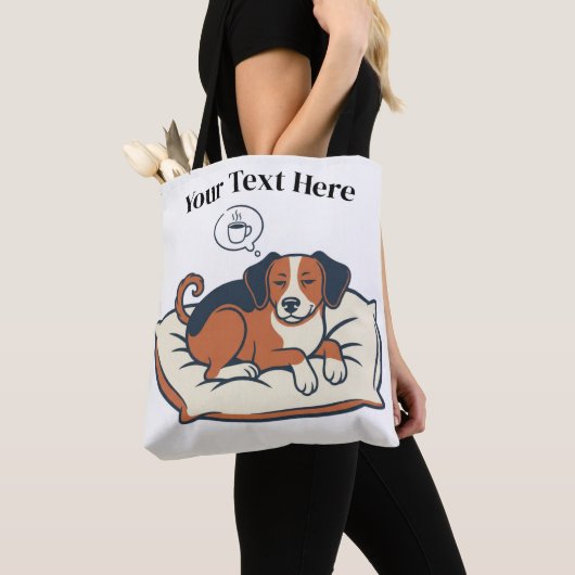Powered by Coffee & Dog Dreams Tote Bag (Dichtbij)