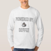 Powered by Coffee – Minimalist Coffee Lover Design T-shirt (Voorkant)