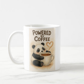 Powered by Coffee – Schattigee Panda Funny Mug Koffiemok