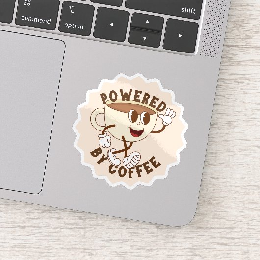 Powered by Coffee Sticker (Detail)