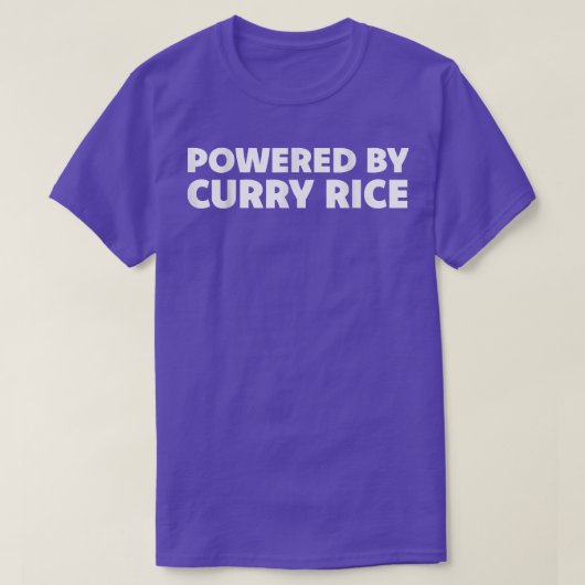 Powered by Curry Rice - Japan National Dish T-shirt (Design voorkant)