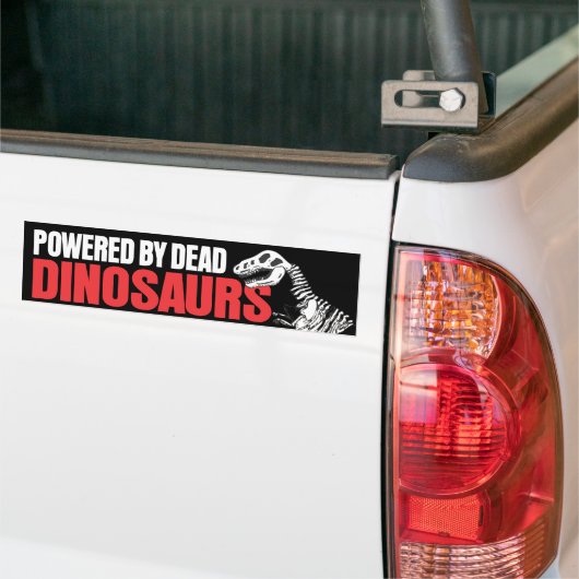 Powered by Dead Dinosaurs Bumpersticker (Op Truck)