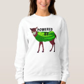 Powered by Dil Doe Hoodie - Adult Humor Sweatshirt (Voorkant)