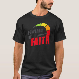Powered by Faith u2013 Christian Inspiring Motivat T-shirt