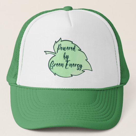 Powered by Green Energy St Patrick’s Day - boné Trucker Pet (Voorkant)