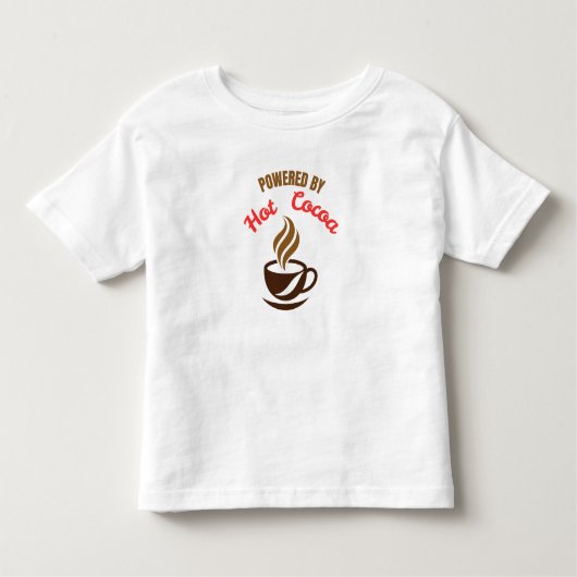 Powered by Hot Cocoa Kinder Shirts (Voorkant)