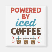 Powered by Iced Coffee Cold Brew Addict Magneet (Voorkant)