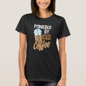 Powered by Iced Coffee T-shirt (Voorkant)