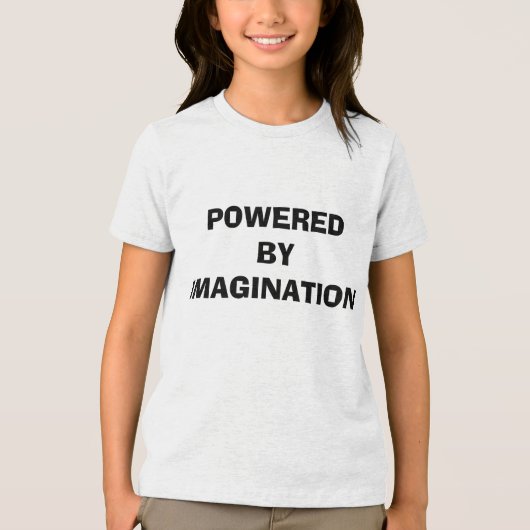 POWERED   BY   IMAGINATION Tri-Blend SHIRT (Voorkant)