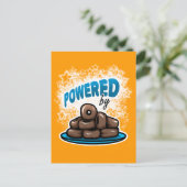 Powered by Little Chocolate Donuts briefkaart (Staand voorkant)