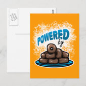 Powered by Little Chocolate Donuts briefkaart (Voorkant / Achterkant)