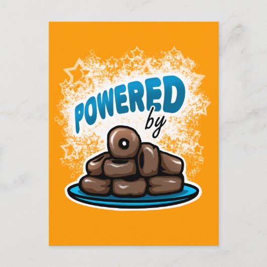 Powered by Little Chocolate Donuts briefkaart (Voorkant)