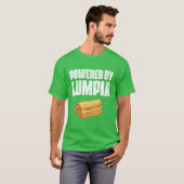 Powered By Lumpia Filipino Spring Roll Pinoy Food  T-shirt (Voorkant volledig)