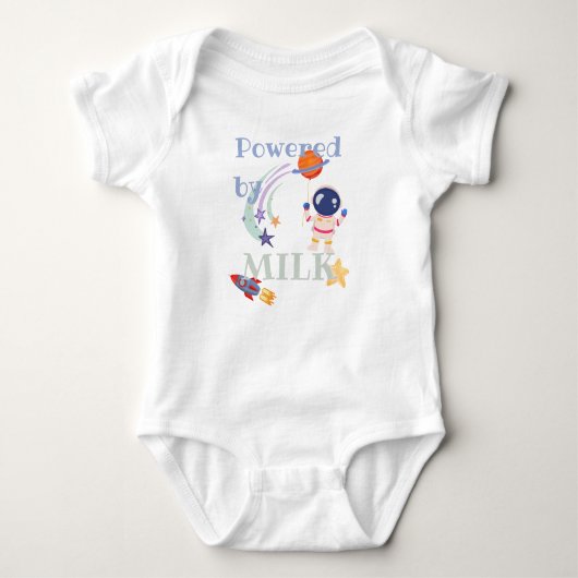 Powered by milk - astronaut romper (Voorkant)