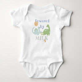 Powered by milk- dinosaur romper