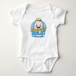 Powered by Milk – Grappig Baby Quote Bodysuit