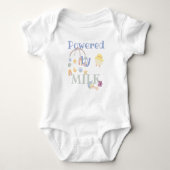 Powered by milk - mobile rattle  romper (Voorkant)