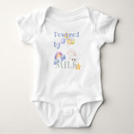 Powered by milk- sheep and balloons romper