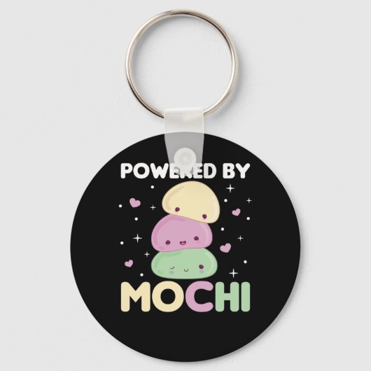 Powered by Mochi - Kawaii Mochi Ice Cream Sleutelhanger (Voorkant)