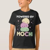 Powered By Mochi - Kawaii Mochi Ice Cream T-shirt (Voorkant)