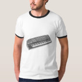 Powered by Oscillators – 80s Analog Poly Synth T-shirt (Voorkant)