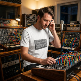 Powered by Oscillators – Vintage Semi Modular Synt T-shirt