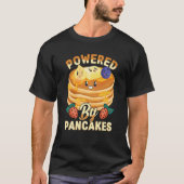 Powered By Pancakes Pancake BlueBerry & Strawberry T-shirt (Voorkant)