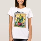 Powered by Photosynthesis & Coffee T-Shirt (Voorkant)