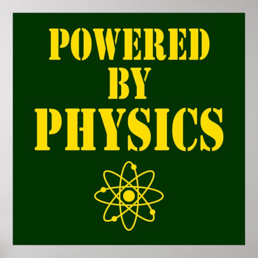 Powered by Physics Poster (Voorkant)