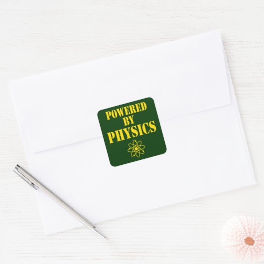 Powered by Physics Sticker (Envelop)