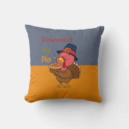Powered by Pie Modern Minimal Thanksgiving Pillow Kussen