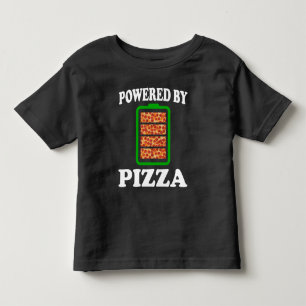 Powered by Pizza - Funny Pizza Kinder Shirts