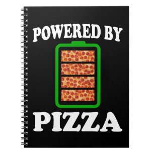 Powered by Pizza - Funny Pizza Notitieboek