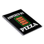 Powered By Pizza - Grappige Pizza Notitieboek (Rechterzijde)