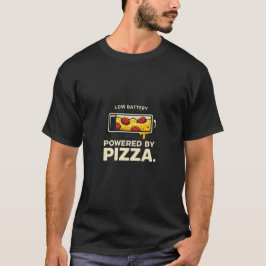 Powered By Pizza Shirt – Grappig T-shirt voor Pizz