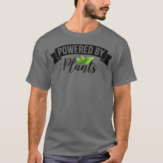 Powered By Plants Graphic Men Women Vegetarian Veg T-shirt