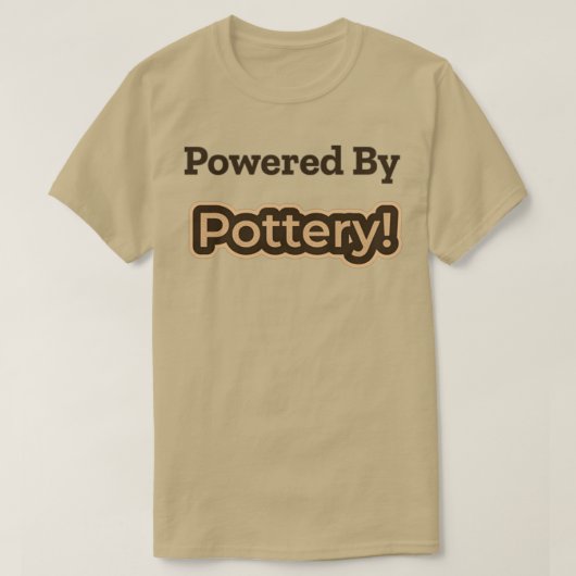 Powered by Pottery T-shirt (Design voorkant)