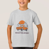 Powered By Sand And Regret Desert Camping T-shirt (Voorkant)