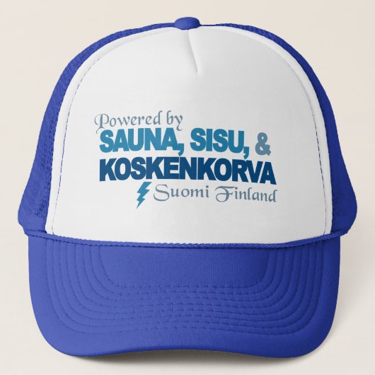 Powered by Sauna, Sisu & Kossu pet (Voorkant)