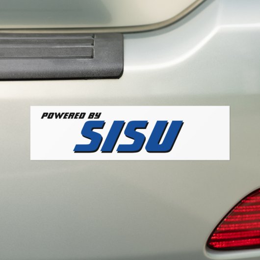 Powered by Sisu Bumpersticker (Op auto)