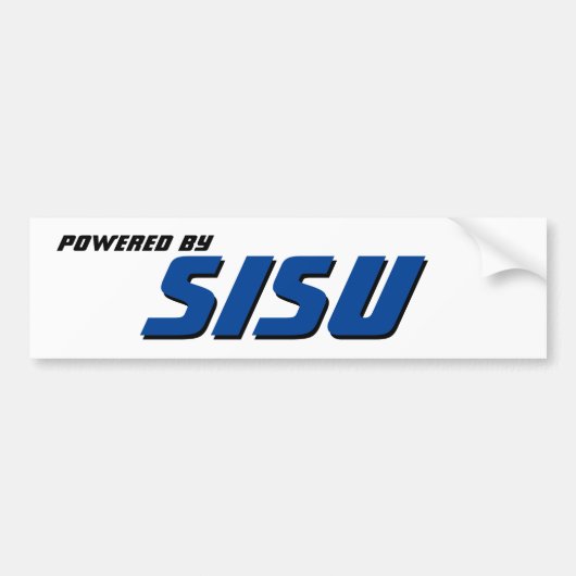 Powered by Sisu Bumpersticker (Voorkant)