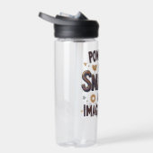 Powered by Snacks Imagination Funny Food Quote Typ Waterfles (Rechts)