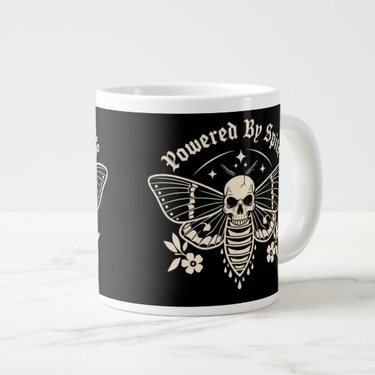 " Powered By Spite " Coffee Mug Grote Koffiekop (Voorkant rechts)