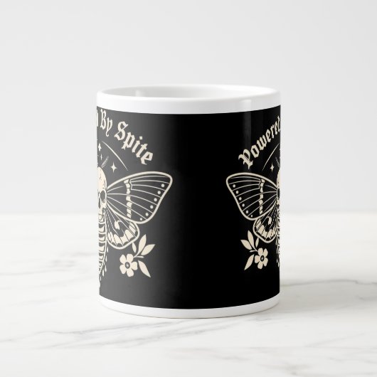 " Powered By Spite " Coffee Mug Grote Koffiekop (Voorkant)
