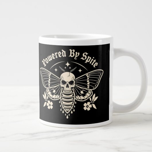 " Powered By Spite " Coffee Mug Grote Koffiekop (Rechts)