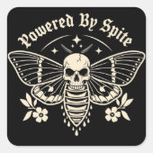 "Powered By Spite" Sticker (Voorkant)
