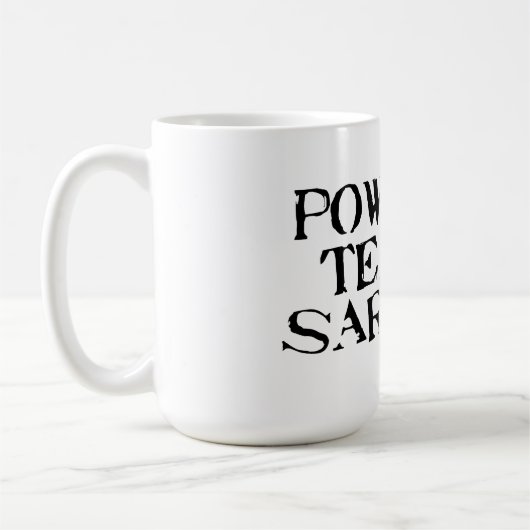 Powered by Tea & Sarcasm Koffiemok (Links)