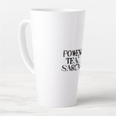 Powered by Tea & Sarcasm Latte Mok (Linkerhoek)